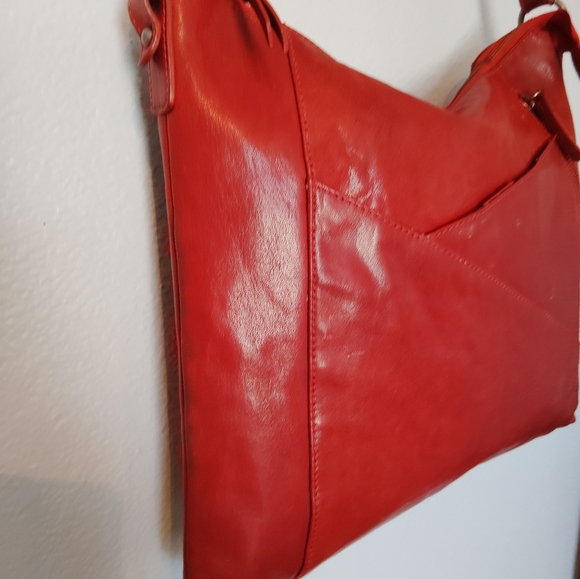 GC By Gianni Conti Genuine Leather Vera Pelle Red Handbag - Picture 4 of 16
